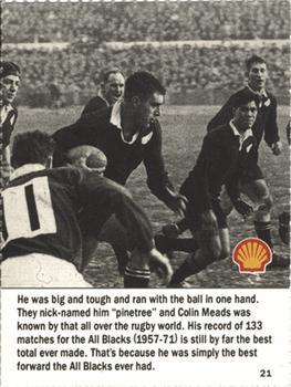 1992 Shell Rugby Greats #21 Colin Meads Front